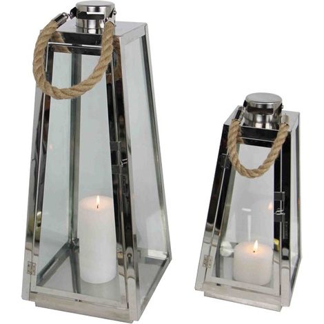 SET 2 FAROLILLOS INOX - 2