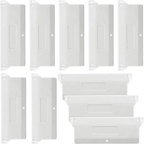 Plaques de poids pour stores verticaux californiens 10 pièces Poids pour stores verticaux Lames de stores verticaux 127 mm Blanc (1/4)
