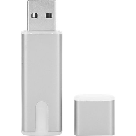 64 GB silberner USB-Stick mit Hintergrundbeleuchtung, tragbarer USB 2.0-Speicherstick für Computer (1/5)