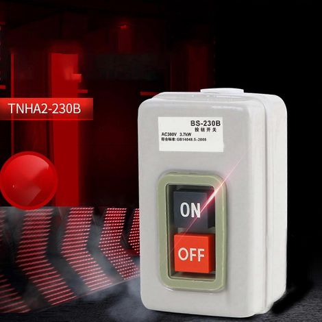 Interrupteur de démarrage à bouton-poussoir triphasé 3,7 kW 380 V (1/4)