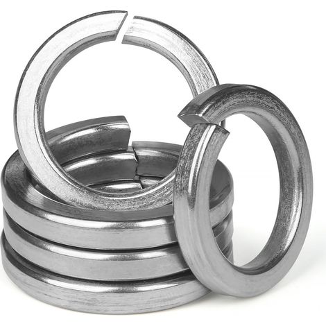 10 Pièces M10 Rondelle Autobloquante Rondelles Ressort Inox, Rondelles de Sécurité Fendues en Acier Inoxydable 304, Rondelle de Blocage Frein Ressort, pour Vis Boulon Ecrou (1/5)