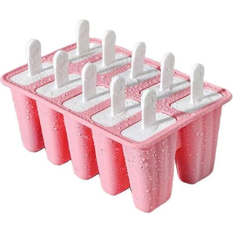 Modelle Silikon Wiederverwendbarer Eiswürfelbereiter-10 Cells Pink