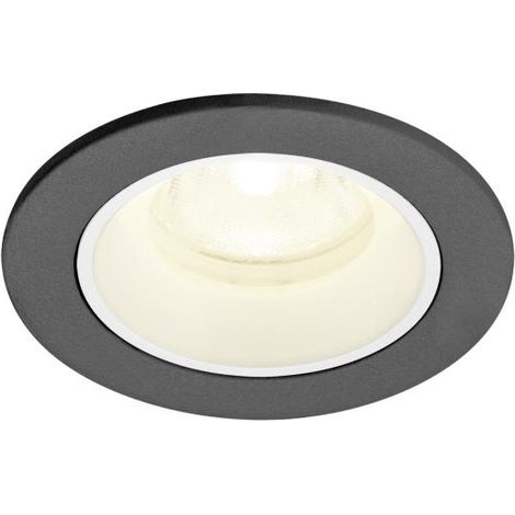 Spot encastré NUMINOS® XS intérieur 4000 K 40° IP20 rond noir / blanc - SLV - 1009311