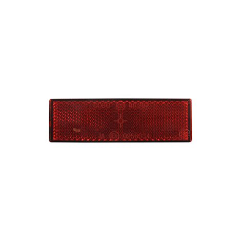 Catadióptrico Rojo Ajustable, Incluye 2 Tornillos de Fijación M5 con separación de 45mm - dimensiones 105 x 35mm