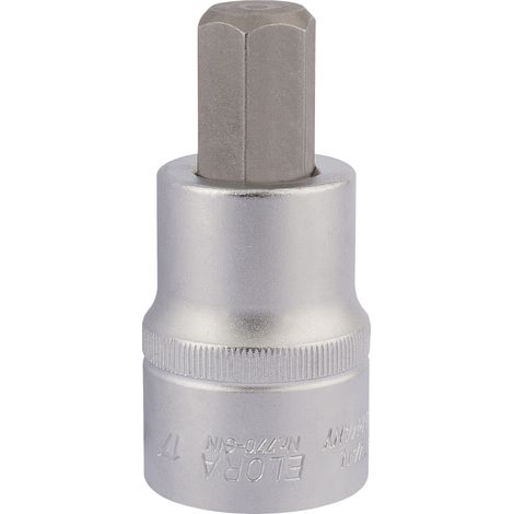 Draper 17mm Hexagon Key Socket for 3/4" Square Drive - Heavy-Duty Hexagon Screwdriver Socket, Model 15553 (1/5)