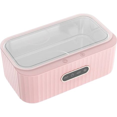 Baño de vidrio Xerolax - Limpiador de vidrios - Limpiador ultrasónico de vidrios - Dispositivo de limpieza ultrasónica - Baño de vidrios - Limpiador ultrasónico - Rosa