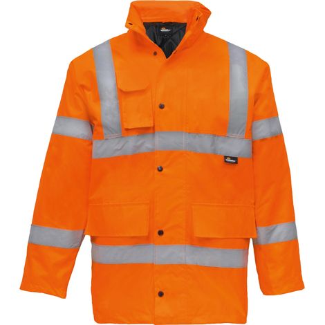 Triuso Vizwell Warnschutzparka VW01 Gr. L leuchtorange (1/3)