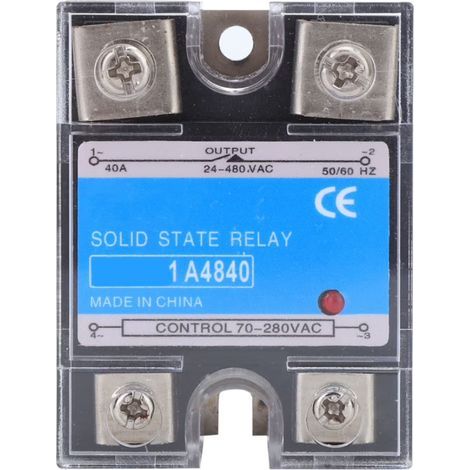 Relais statique BERM-1 A4840 (40 A), interrupteur sans contact 40 A, installation facile, compatible avec les équipements d'interfac (1/5)