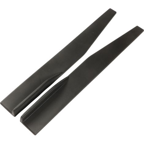 2 pièces aileron latéral style carbone, spoiler universel pour voiture, extension de jupe latérale (1/5)