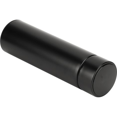 Botella isotérmica de 500 ml con pantalla LED inteligente de temperatura, color negro. (1/5)