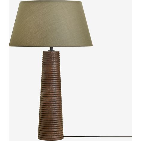 Lampe de table en bois de manguier Malva SKLUM ↑40 cm (1/5)