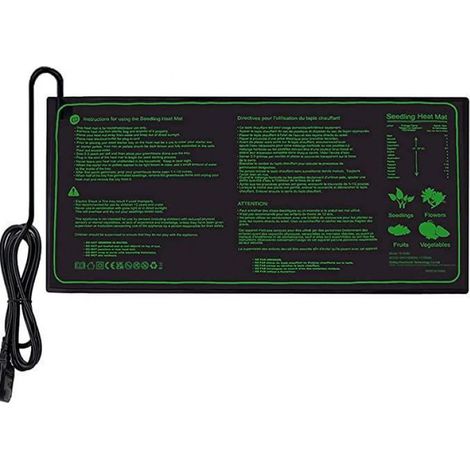 tapis chauffant imperméable pour semis, Bouturages, Intérieur Accessoire Serre Jarden Pot de Germination, 20\x10\ Coussin (1/3)