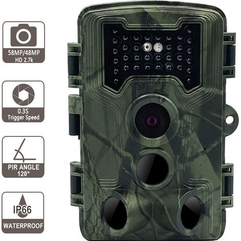 Caméra anti-chasse - Protection de jardin HD 36 MP - Caméra extérieure anti-chasse avec capteur infrarouge (1/4)