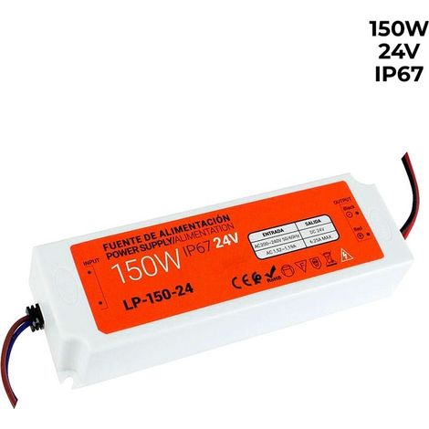 Alimentatore compatto a tenuta stagna 24V 150W IP67