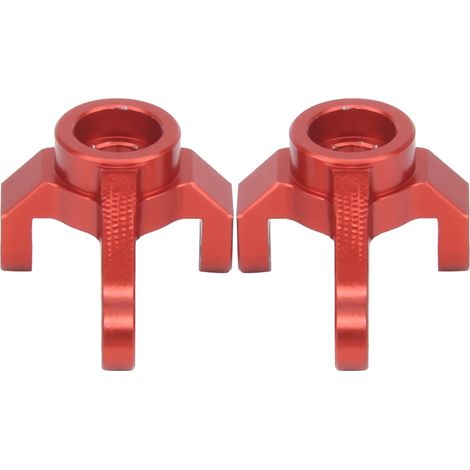 2 pièces godet de direction avant en aluminium rouge pour Xiaomi Jimny 1/16 voiture RC pièces de mise à niveau (1/5)