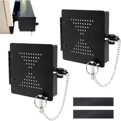 Capuchons de pare-chocs pour camping-car, housses de protection en aluminium résistant à l'usure, pièces de rechange pour pare-chocs carré de 10,2 cm (1/5)