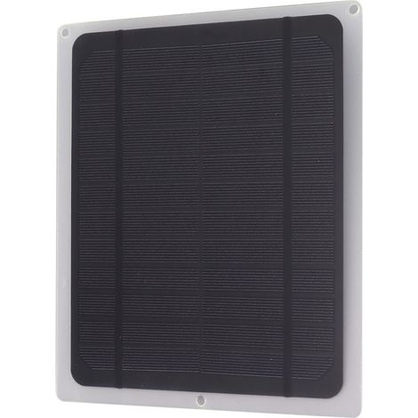 Tragbarer Autoventilator und Handy-Ladekit mit 12-W-monokristallinem Solarpanel (1/5)