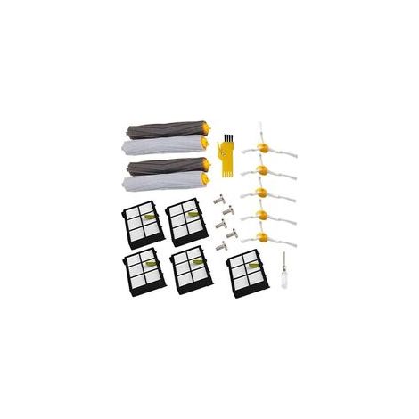 Replacement Parts for iRobot Roomba 980/960/900/880/870/860/800 Vacuum (5 Side Brushes, 5 Screws, 5 Filters, 2 Tangle-Free Extractors) (1/5)