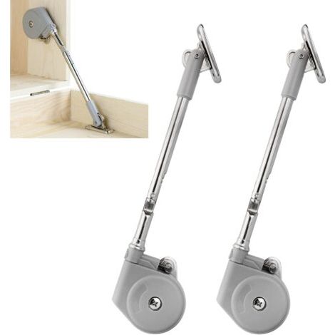 90 Degrés Soft-Open Amortisseur Support de Couvercle avec Ouverture Douce pour Armoire Portes à Rabat Ouverture Vers le Bas Charnières Mécanisme Lot de 2 (1/5)