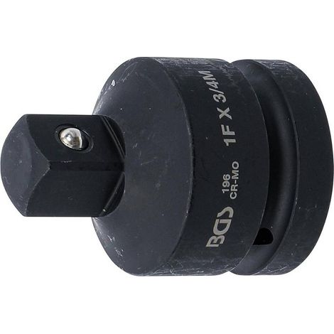 Adaptateur de Clé à Douille à Choc - Femelle 25 mm (1), Mâle 20 mm (3/4) - Acier Résistant - Compatibilité - D-Work (1/5)