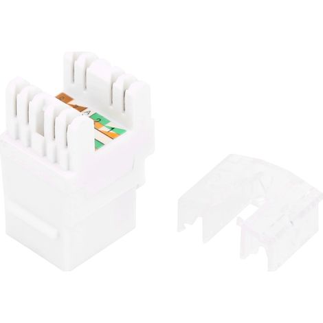 Stück 180°-Modul Kategorie 6 ungeschirmt 10 Gigabit Netzwerk-Informationsanschlussbuchse (1/5)