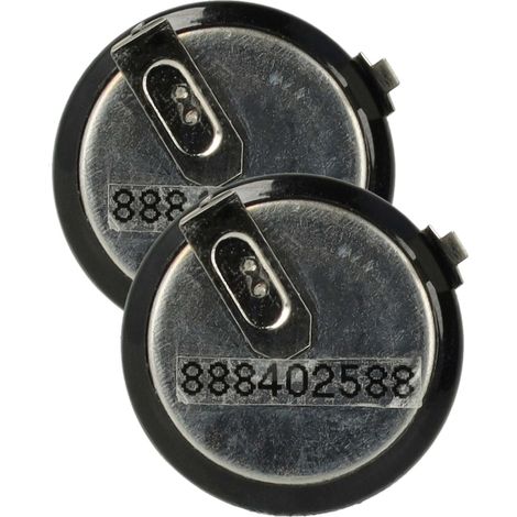 vhbw 2x Battery compatible with MINI Cooper R57, Cooper R56, Cooper Paceman 2012-2014 Car Key Fob (20 mAh, 3.6 V, Li-Ion)
