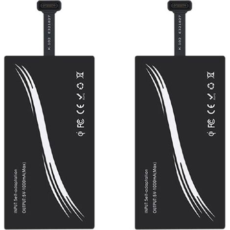 2x kabelloser Typ-C-Ladeempfänger, universell für P20 Pro, P10, Mi 8, Mi 6 mit USB Typ C