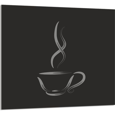 PANNEAU DE VERRE POUR CUISINE 65x60 Café (1/5)