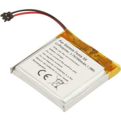 Batterie pour Montre GPS Garmin fēnix 5X Li-Polymère 3.7V 350mAh 1.3Wh (1/3)