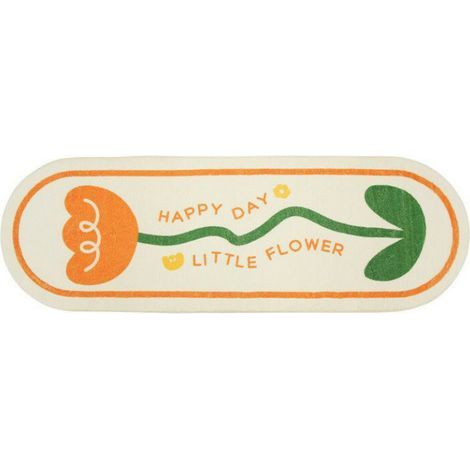 Petit tapis frais, couverture de canapé de salon, tapis de chevet de chambre imitation cachemire, tapis de sol en peluche dessin animé (Blanc) (1/3)