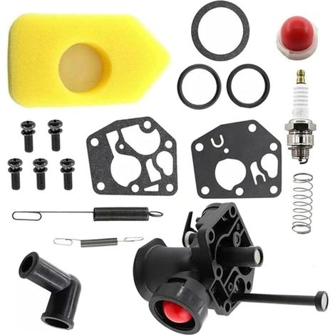 Kit carburateur pour tondeuse à gazon 499809 498809A 494406 et filtre à air 698369 Ressort de régulateur 691859 692211 Membrane 795083 495770
