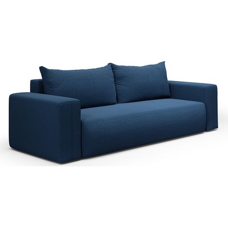 3-Sitzer-Sofabett mit Truhe Bliss Blau