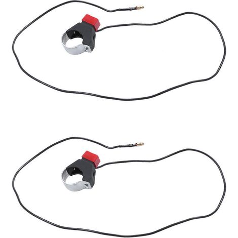 2X Moto Pocket Quad Dirt Bike Bouton marche/arrêt avec interrupteur au guidon 49Cc (1/5)