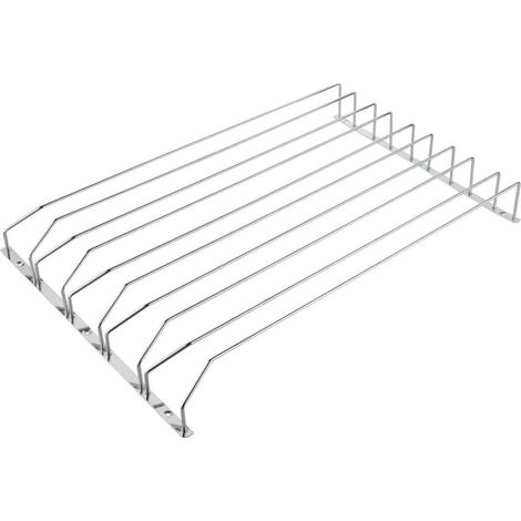 Support pour verres à pied 610(L) x 435(P) mm - Support de rangement pour verres à vin sous meuble, organiseur en métal GH057 (1/5)