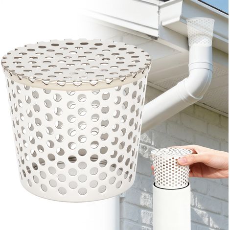 Crapaudine de Gouttière, Filtre Eau de Pluie, Gouttières Acier (75-90mm) (1/5)