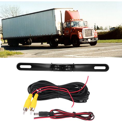 Caméra de recul infrarouge vision nocturne pour plaque d'immatriculation voiture camion fourgon (1/5)