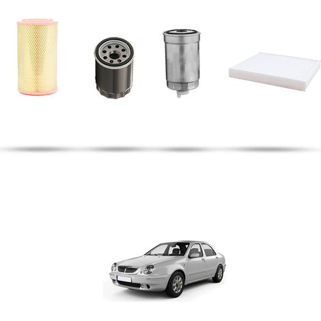 Kit tagliando 4 filtri compatibile con Lancia Lybra 2.4 JTD 99kw dal 1999 (1/5)