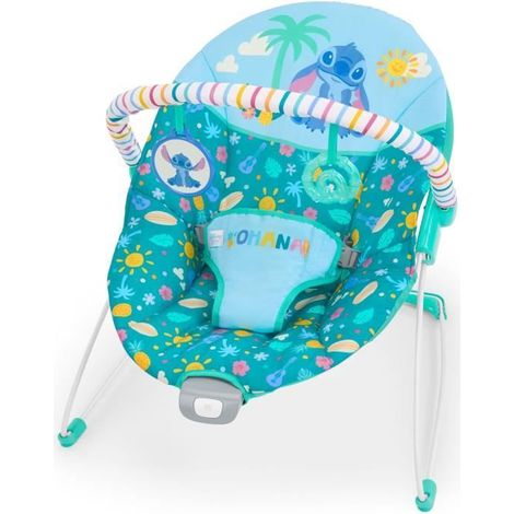 DISNEY BABY - STITCH - Transat bébé, Arche avec jouets d'éveil amovible, Vibrations apaisantes, évolutif de 0 à 6 mois (1/4)