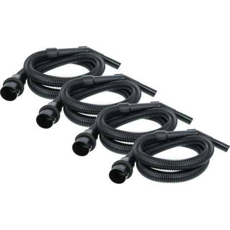 vhbw 4x Ersatz Schlauch kompatibel mit Kärcher NT 35 Tact Te, NT 361, NT 360 Xpert, NT 362, NT 40/1 Staubsauger - 2 m, Handgriff (1/4)