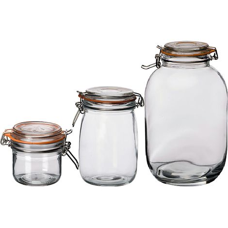 Tarro hermético de vidrio - 0,5 l