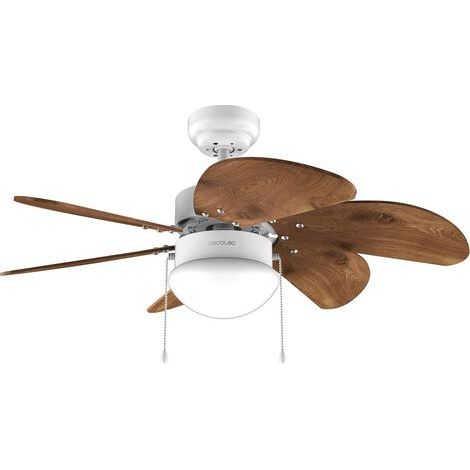 Ceiling Fan with Light, 50W, 91cm, 3 Speeds, 6 Reversible Blades, Summer/Winter Mode (1/5)