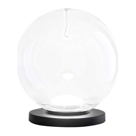 Ariel - Lampe De Table Transparente Fabas Luce - Lampe Tactile Led Dimmable 11W - Verre Borosilicate Transparent Avec Goutte (1/4)