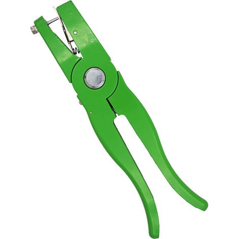 Pince à boucles auriculaires en alliage d'aluminium pour bovins, porcins, caprins et ovins. Applicateur de boucles auriculaires pour bétail. (1/5)