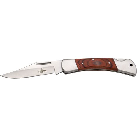 Troisième couteau, mango en bois, lame en acier inoxydable de 8,6 cm, virole en acier, total 19,4 cm, 11275