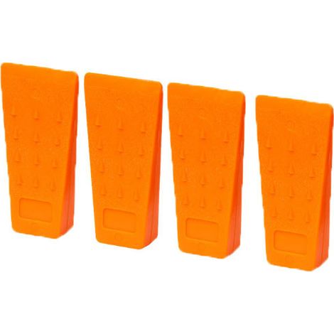 Cales d'exploitation forestière 4 pièces, plastique ABS à pointes, solides et durables, accessoires pour bûcheron, taille 140 mm (1/5)