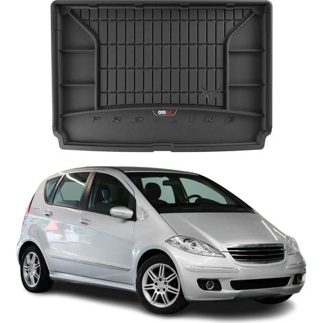 OMAC Tapis de Coffre Voiture Compatible avec Mercedes Classe A W169 2004 à 2012, Antidérapant Imperméable, 3D Premium TPE, Noir (1/5)