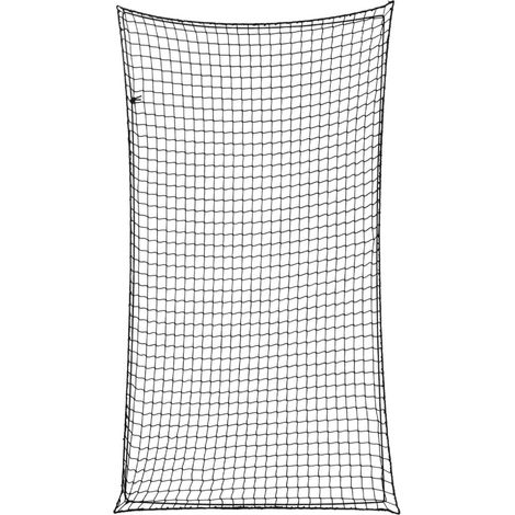 Filet pour remorque couverture de protection d'arrimage cargaison galerie de toit avec corde élastique 2,7 x 1,5 m PP noir