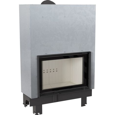 Kamineinsatz aus Stahl KRATKI MBO 15 kW Ø 200 mit Schiebetür mit Türfeder (1/5)