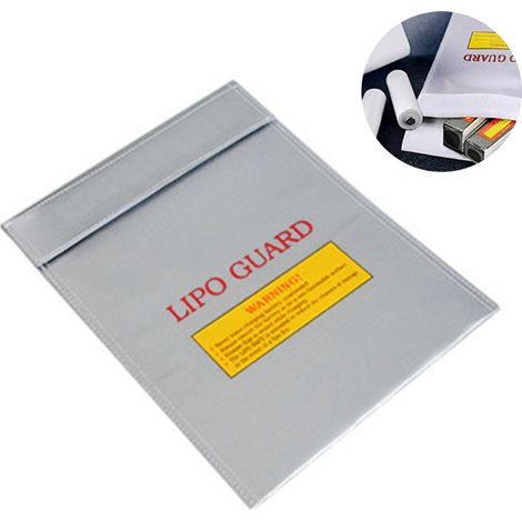 Bolsa ignífuga para documentos de baterías de litio, bolsa de seguridad para baterías de aeronaves, bolsa ignífuga a prueba de explosiones, 1823 cm
