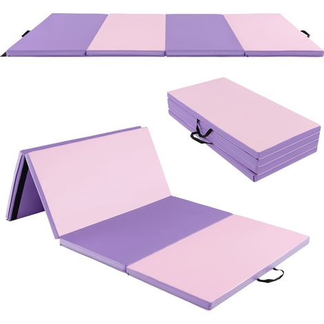 Tapis de Gymnastique Pliable Matelas de Fitness Portable Natte de Gym pour Fitness Yoga Sport et Exercice Rose CW9808 Maison Chic (1/3)
